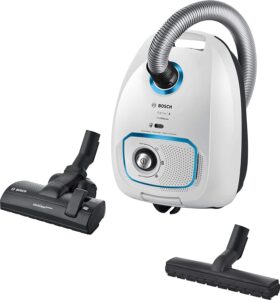 Aspirapolvere Bosch ProSilence con filtro HEPA, ideale per chi soffre di allergie  