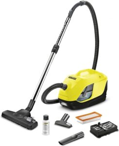 Aspirapolvere Kärcher DS 6 con filtro dell'acqua e accessori per mobili, giallo/nero.  