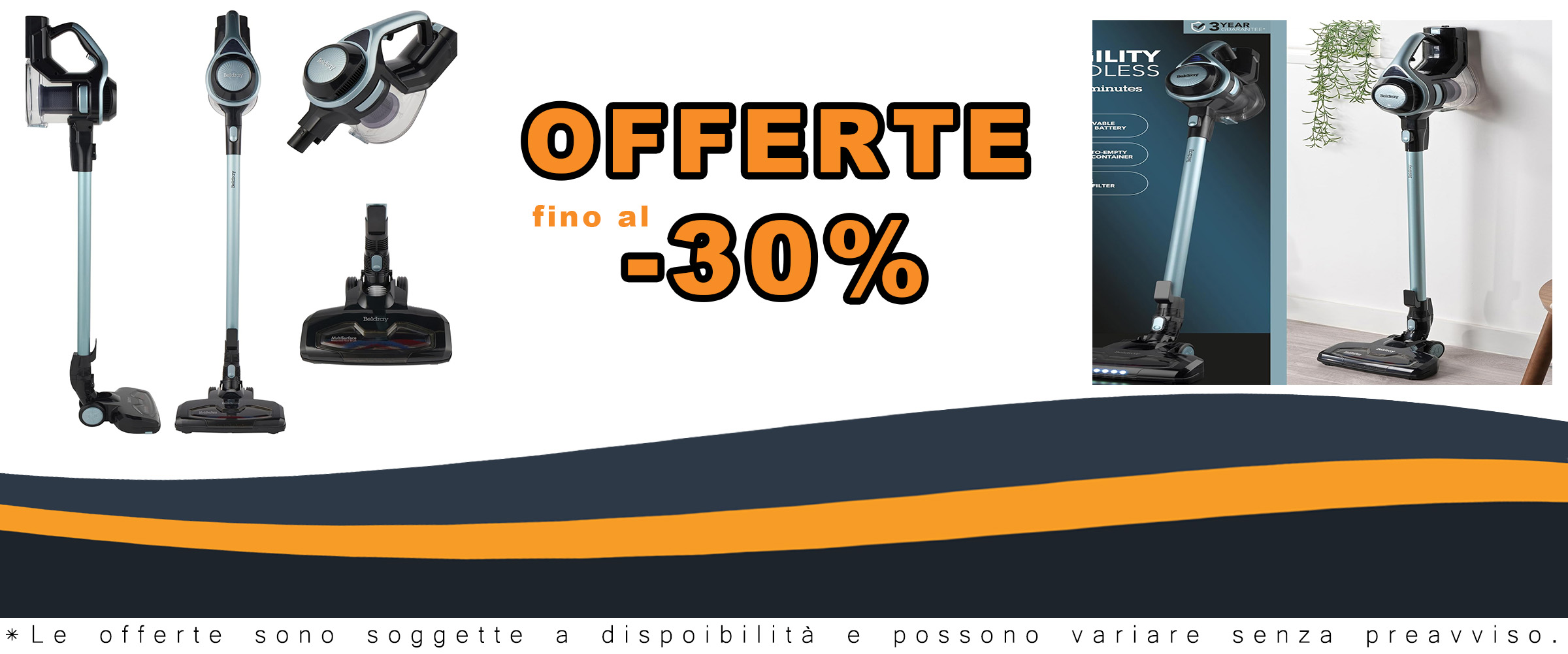 Beldray BEL0776IBVDE Airgility Aspirapolvere Senza Fili, versatile, potente, con filtro HEPA e spazzola LED