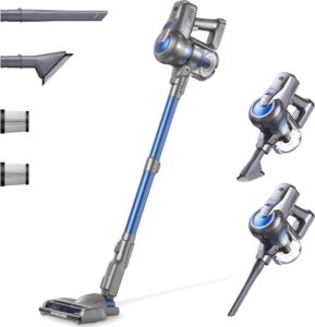 Kalado KCV500 Aspirapolvere Senza Fili, design leggero con batteria rimovibile e luci LED per una pulizia efficiente.