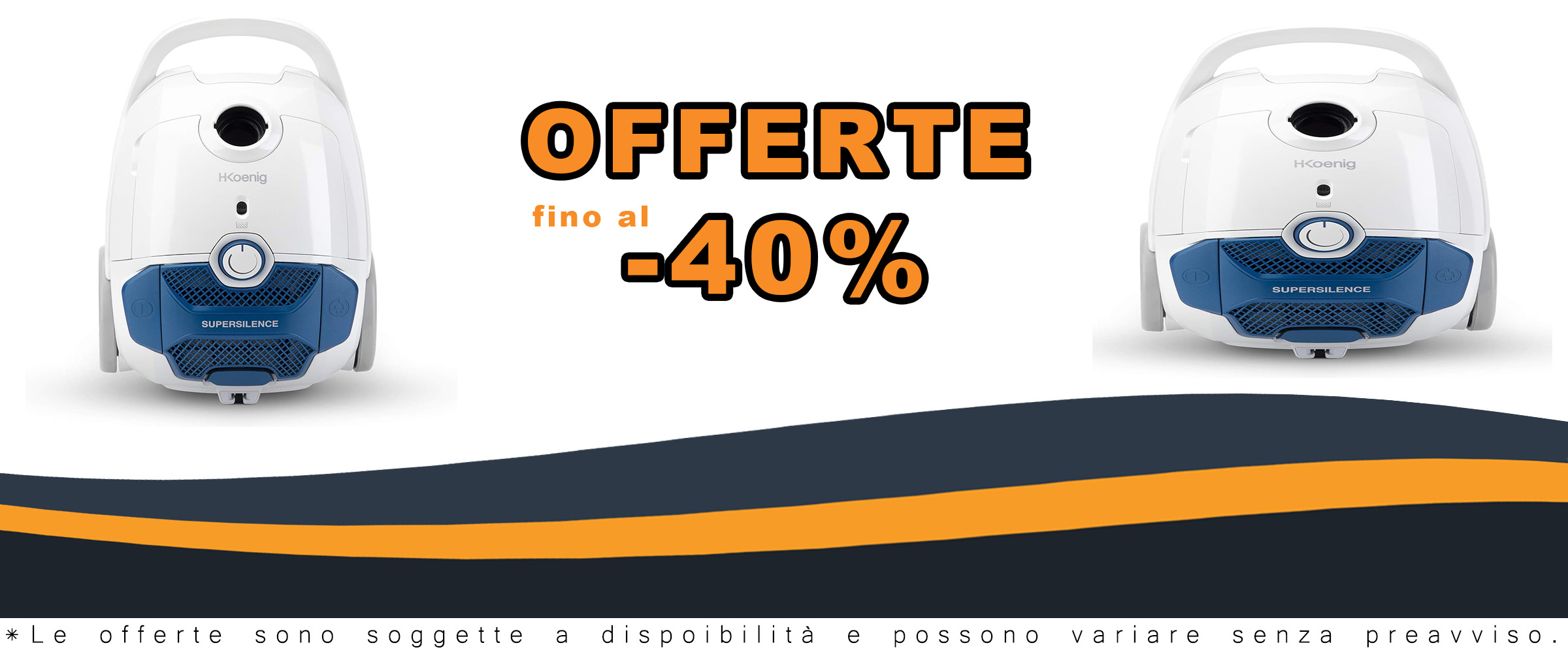 Aspirapolvere H.Koenig AXO800 con filtro HEPA H12, sacco da 3L, silenzioso e potente, classe energetica A