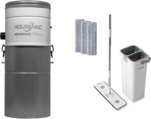HouseVac Aspirapolvere Centrale HV-700ST-35H con motore Ametek potente, filtro ciclonico ibrido e sistema Soft Start/Stop