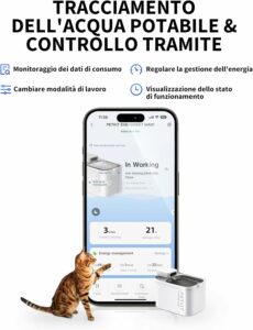 PETKIT EVERSWEET MAX Fontanella per Gatti Senza Fili in uso