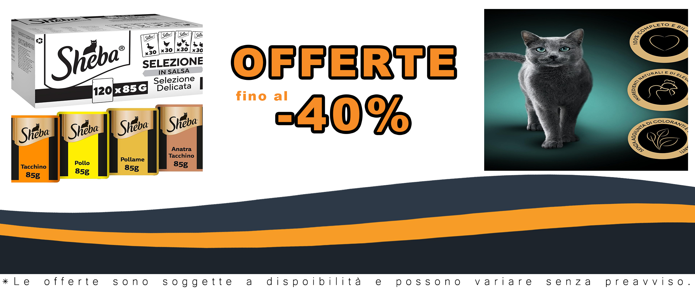 Sheba Selezione Delicata in Salsa per gatti adulti, 120 bustine, gusti pollo, tacchino, pollame, anatra