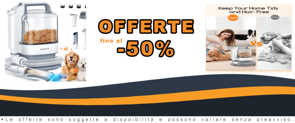 Tosatrice Meowant per toelettatura professionale con aspirapolvere