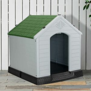Cuccia per cani in plastica resistente, impermeabile, ideale per esterni e interni
