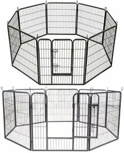Recinto modulare AQPET per animali domestici, facile da montare, sicuro e ideale per casa e giardino.  