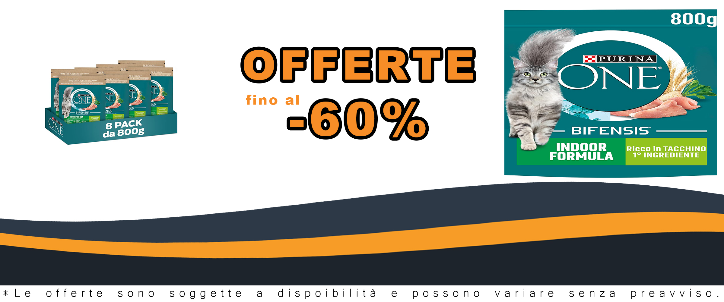 Crocchette PURINA ONE Bifensis Indoor Formula per gatti d’appartamento.