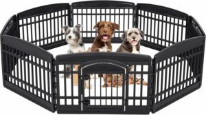 Recinto per cani Iris Ohyama, pratico e sicuro per interni ed esterni.