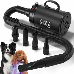 Asciugacapelli XKISS per cani: potenza 3200 W con accessori  