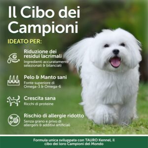 Nature's Protection Superior Care White Dogs, cibo secco ipoallergenico per cani adulti di taglia piccola, con agnello e riso, 10 kg