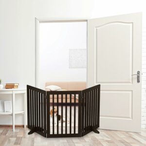 Relaxdays Cancelletto per Bambini in fibra di legno, perfetto per scale e porte  