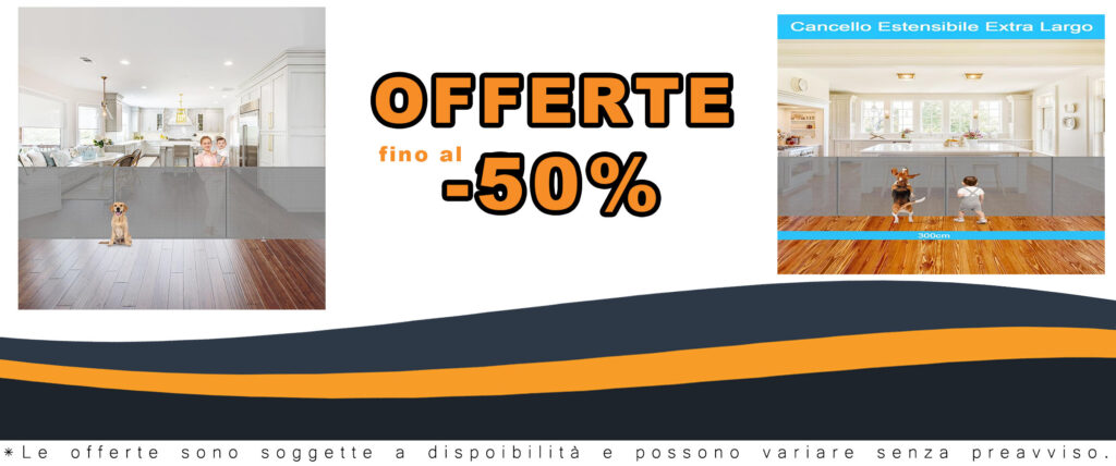 Cancelletto estensibile per scale 0-300 cm, perfetto per garantire la sicurezza di bambini e animali domestici