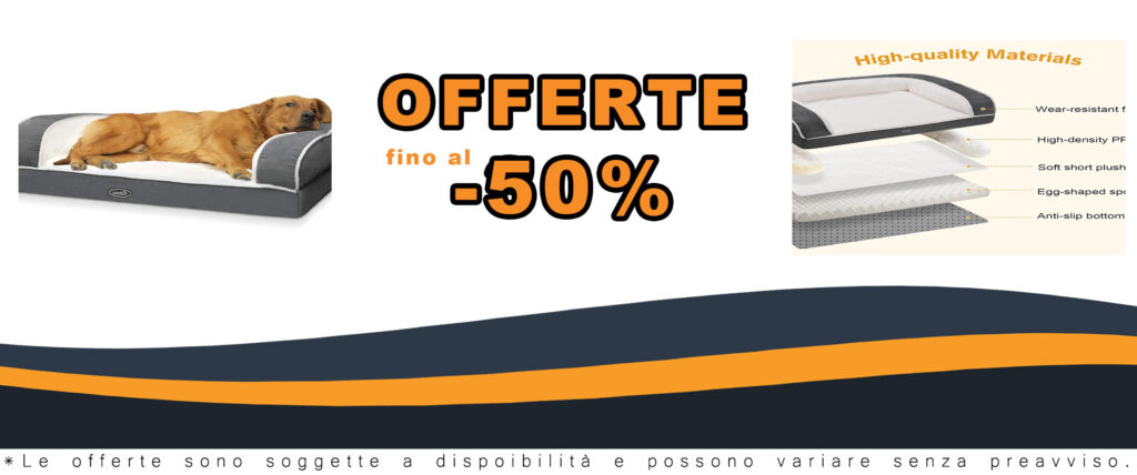 Pecute Divano Letto per Animali Domestici XL con cuscino in memory foam per cani e gatti