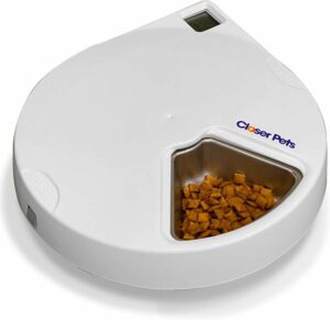 Alimentatore automatico Cat Mate C500 con inserti in acciaio inox e impacchi di ghiaccio  
