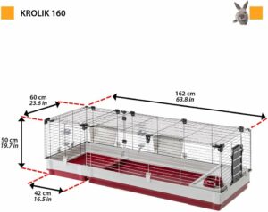 Gabbia FERPLAST Krolik 160 per porcellini d'India e conigli con accessori inclusi  