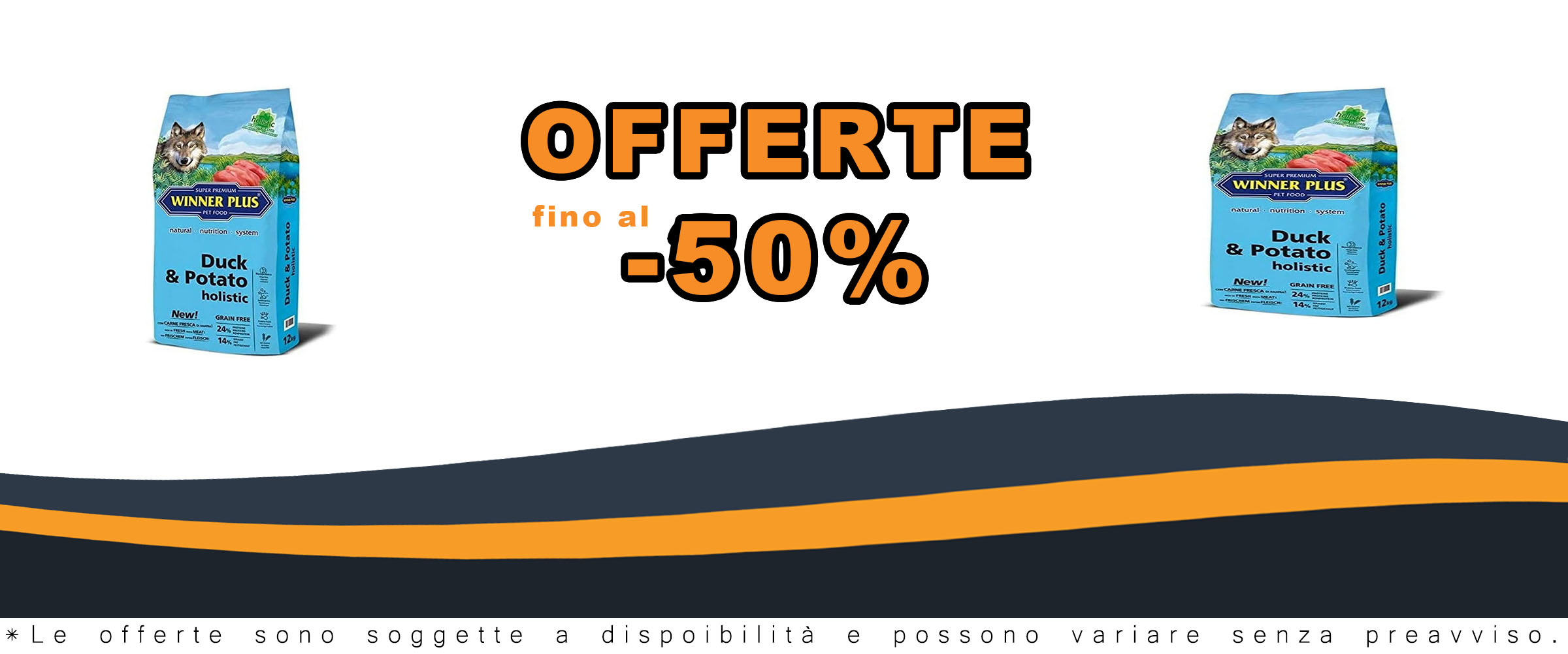 Mangime Winner Plus Anatra e Patate 12KG Holistic per cani, alimentazione naturale olistica  