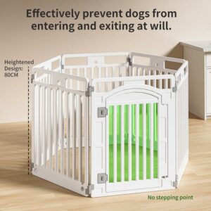 Gupamiga Recinto per Cani Cuccioli da Interno o Esterno, facile da montare, con cancelletto e struttura solida, ideale per cani di taglia piccola e media.