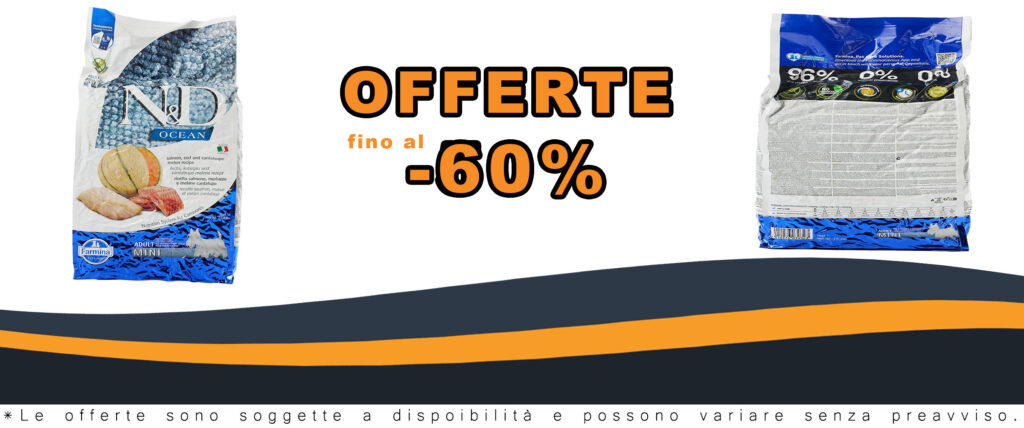 Immagine del prodotto N&D Ocean Dog Adult Mini 7 Kg con salmone, merluzzo e melone cantalupo