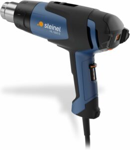 Steinel Pistola ad aria calda HL 1920 E, un termosoffiatore potente e versatile con temperatura regolabile fino a 600°C.