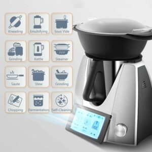 Robot da cucina multifunzione NewKern KE-7001 con ricette guidate integrate e 12 programmi automatici.