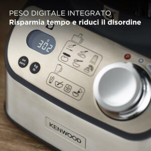 Kenwood Robot MultiPro Express Weigh FDM71.900SS, con bilancia integrata e 7 accessori  