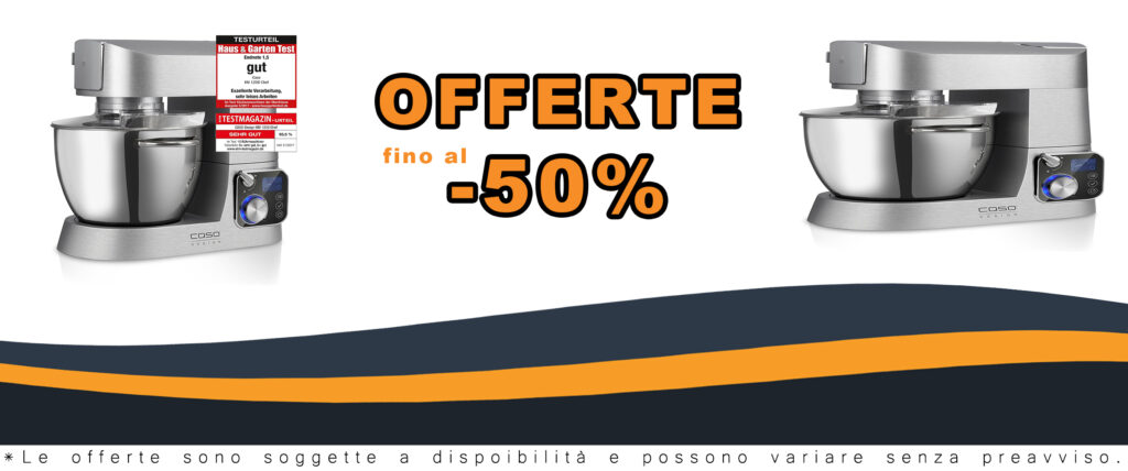Caso KM1200 Robot da Cucina Design, potente e versatile