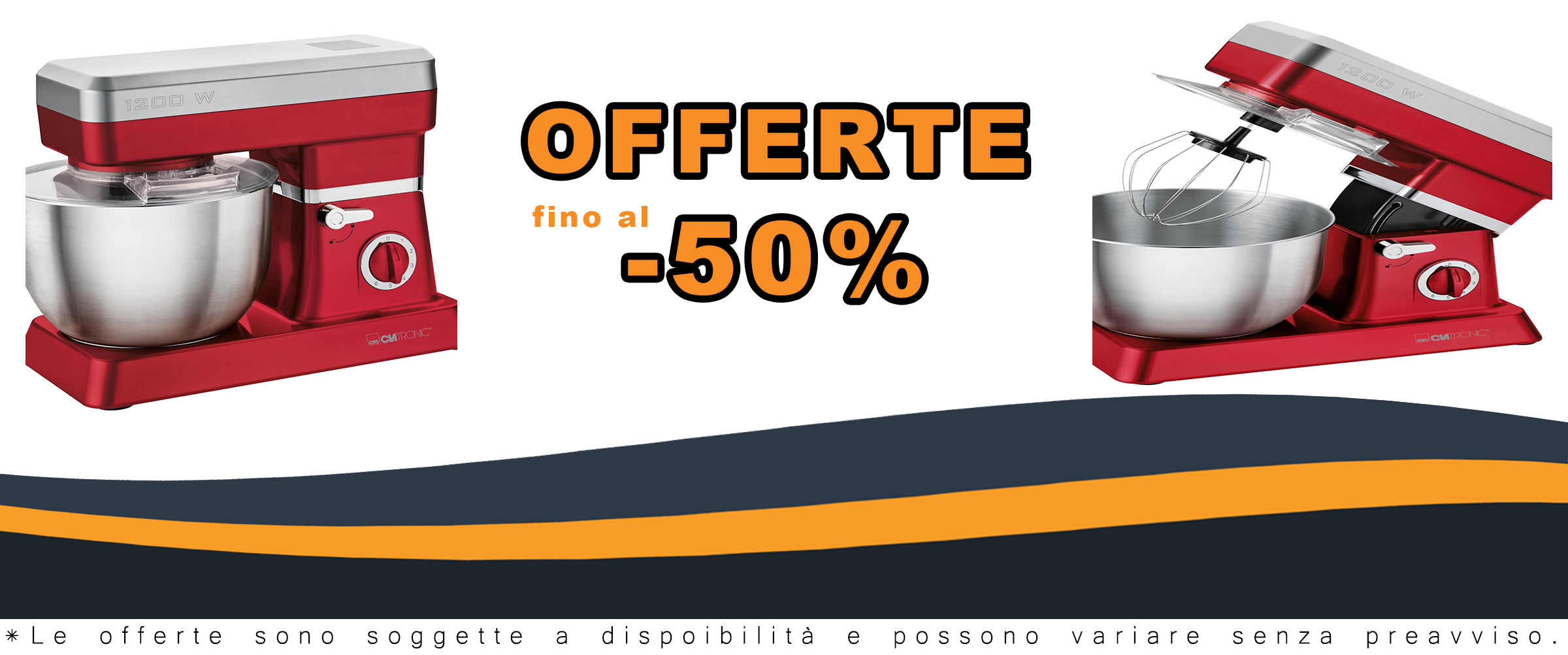 Robot da cucina Clatronic KM 3630, rosso, potente ed efficiente
