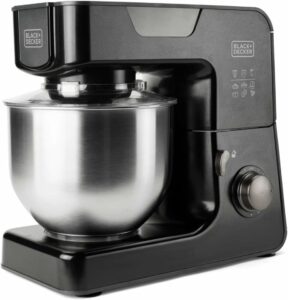 Impastatrice Black+Decker BXKM1000E con ciotola in acciaio inox e funzione turbo
