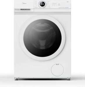 Lavatrice Midea MF10EW70B con carica frontale e design slim