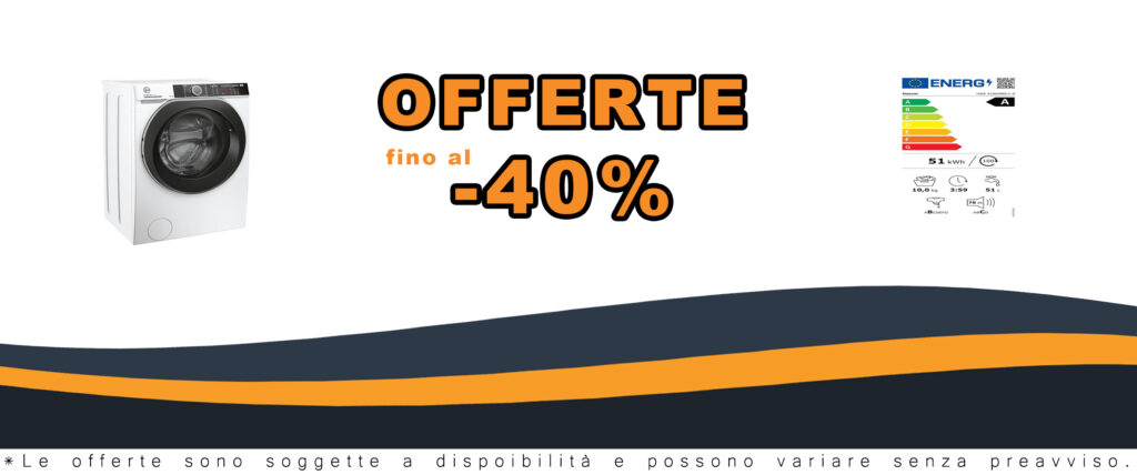 Hoover HWE 410AMBS/1-S H-WASH 500, lavatrice 10 Kg con funzione vapore e Wi-Fi