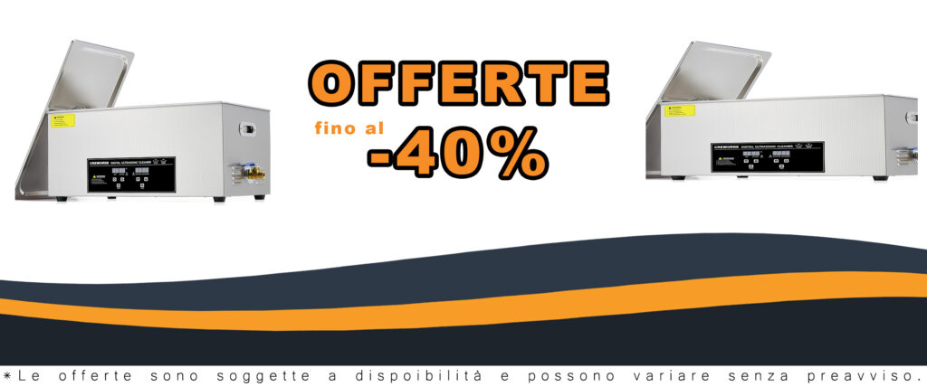 CREWORKS 22L Pulitore Ultrasuoni Industriale in acciaio inox
