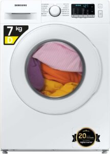 Samsung Lavatrice Crystal Clean WW70AGAS21TEET, 7 Kg, efficienza e tecnologia Ecobubble per il bucato quotidiano.