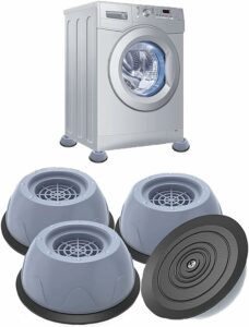 Piedini in gomma antivibrazione per lavatrice, antiscivolo e antiurto.