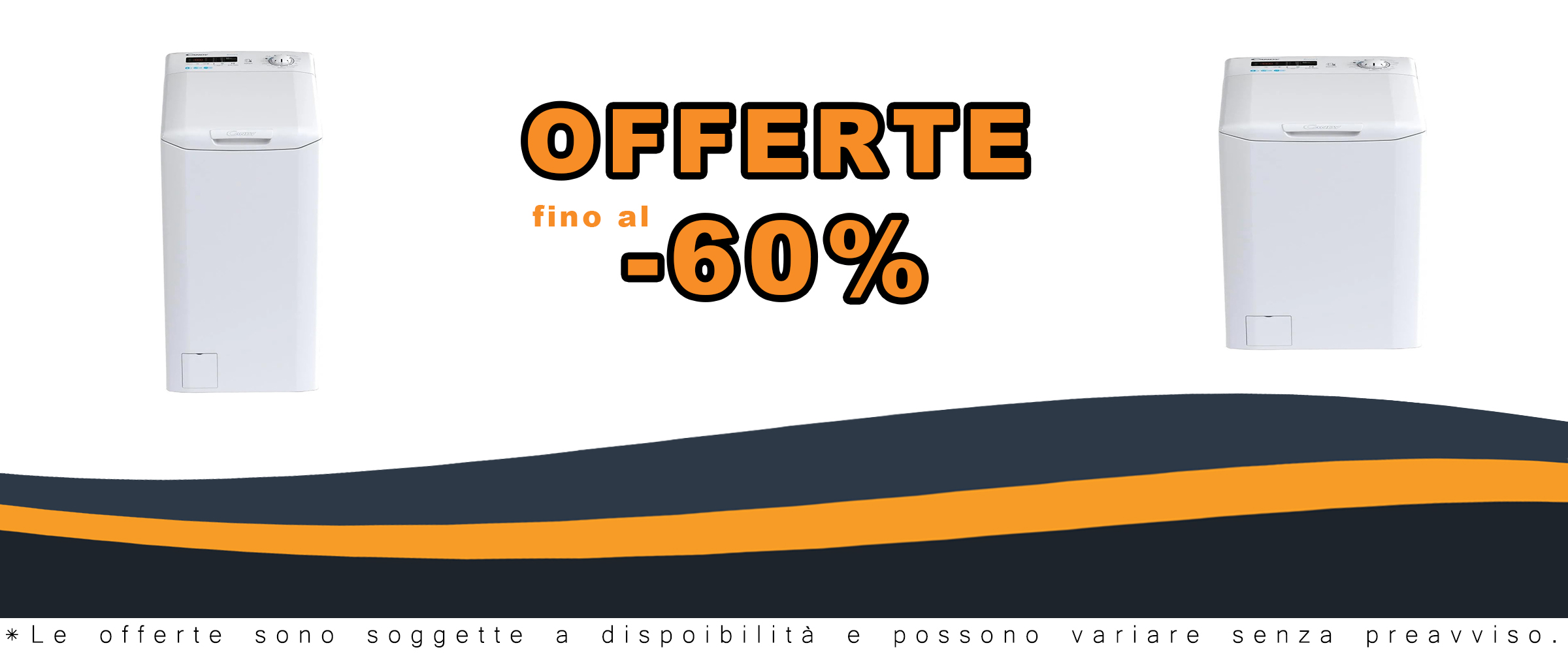Lavatrice Candy CST 262D3/1-11 con carica dall'alto e sconto disponibile