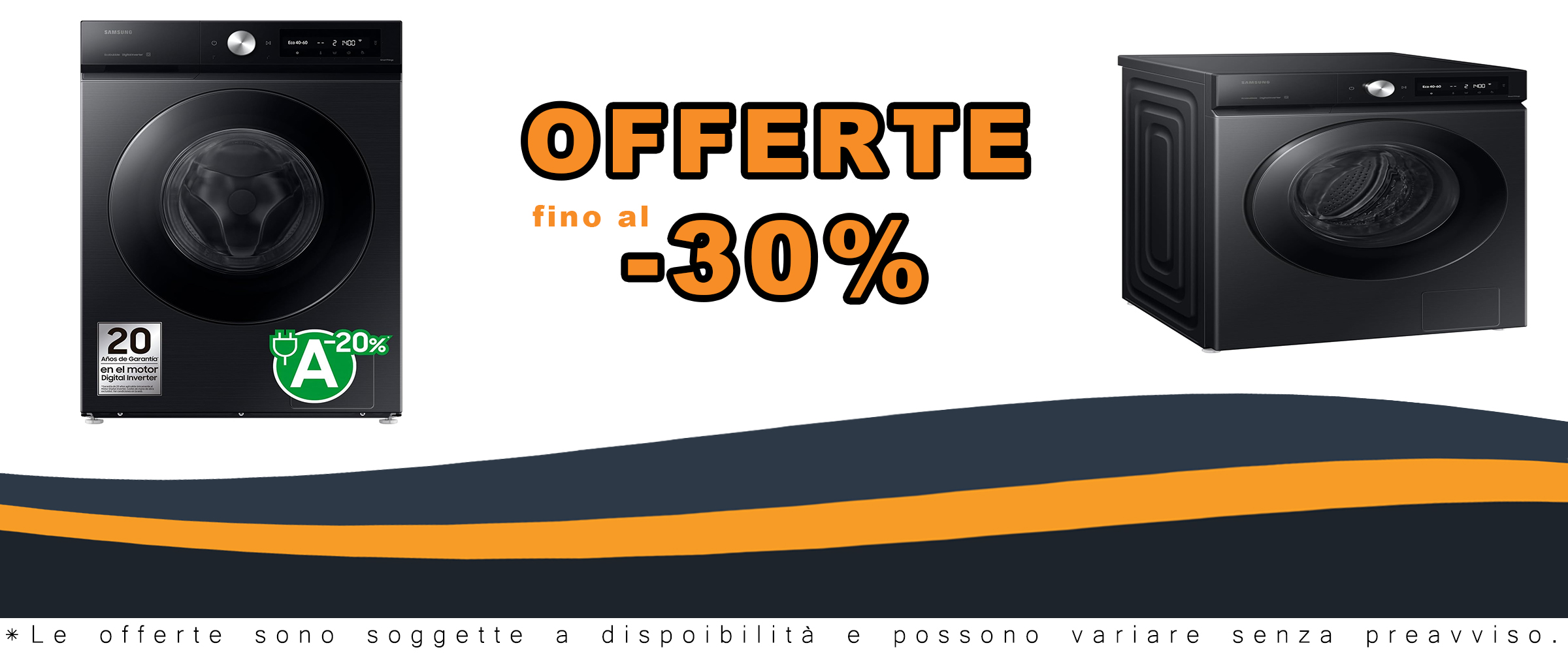 Samsung Lavatrice WW90DB7U94GBU3 9 kg Classe A in offerta  