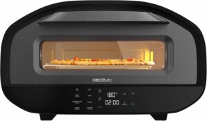 Forno elettrico per pizza Cecotec Pizza&Co Tifosi, 1700W, compatto e versatile, perfetto per pizze croccanti e altre preparazioni.  