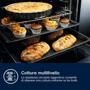 Electrolux Serie600 Forno Multifunzione, acciaio inox, classe A