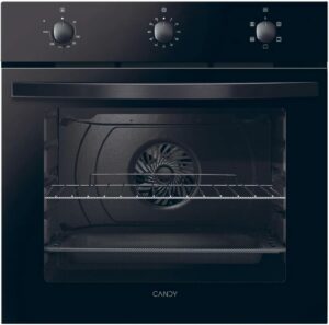 Forno elettrico ventilato multifunzione con grill, design nero elegante