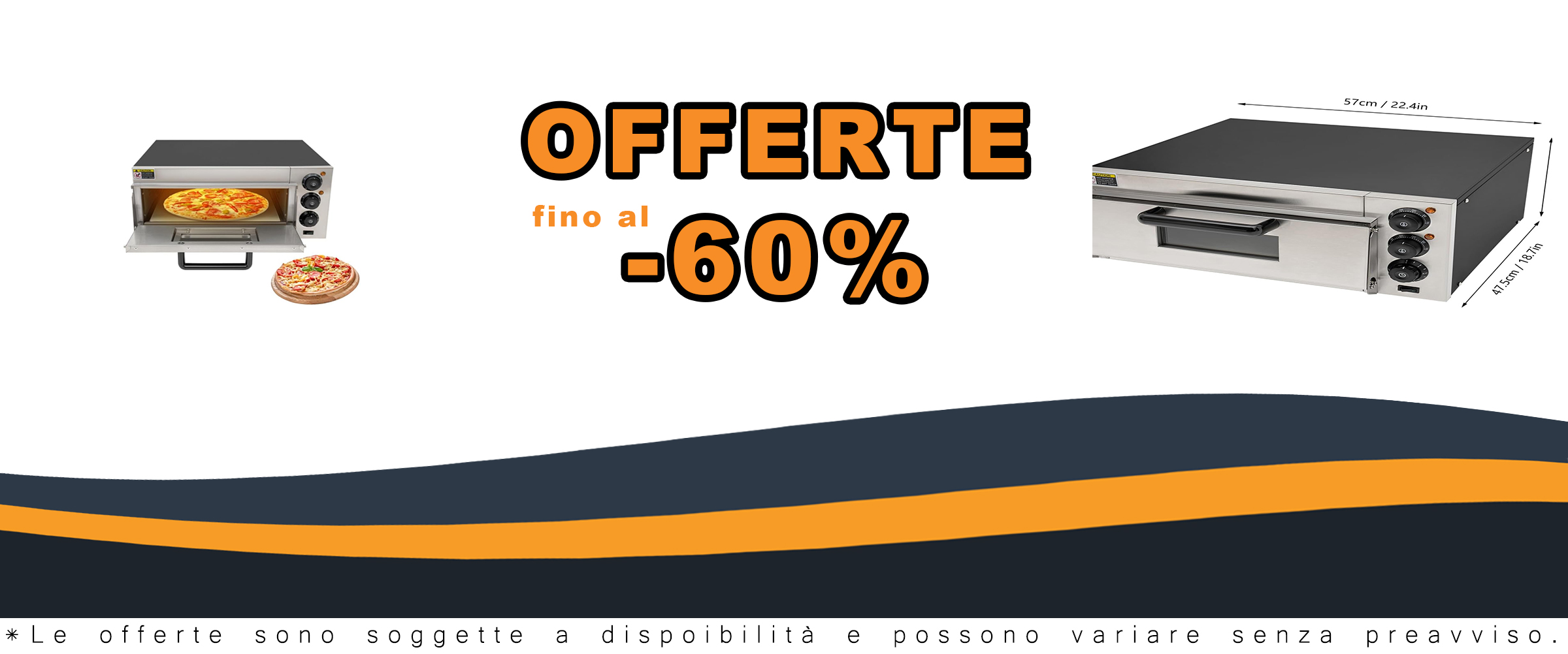 Forno per pizza elettrico multifunzione con piastra in pietra  