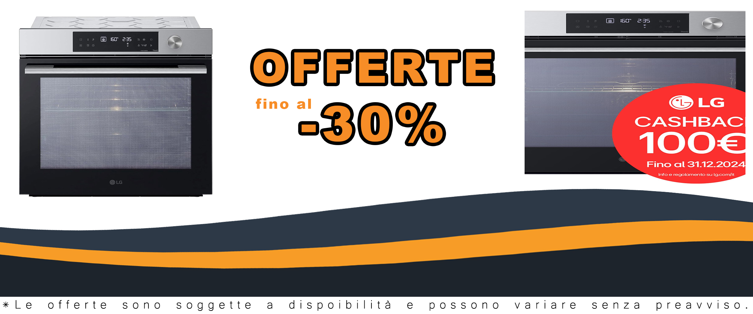 Immagine del forno LG InstaView WSED7613S in primo piano