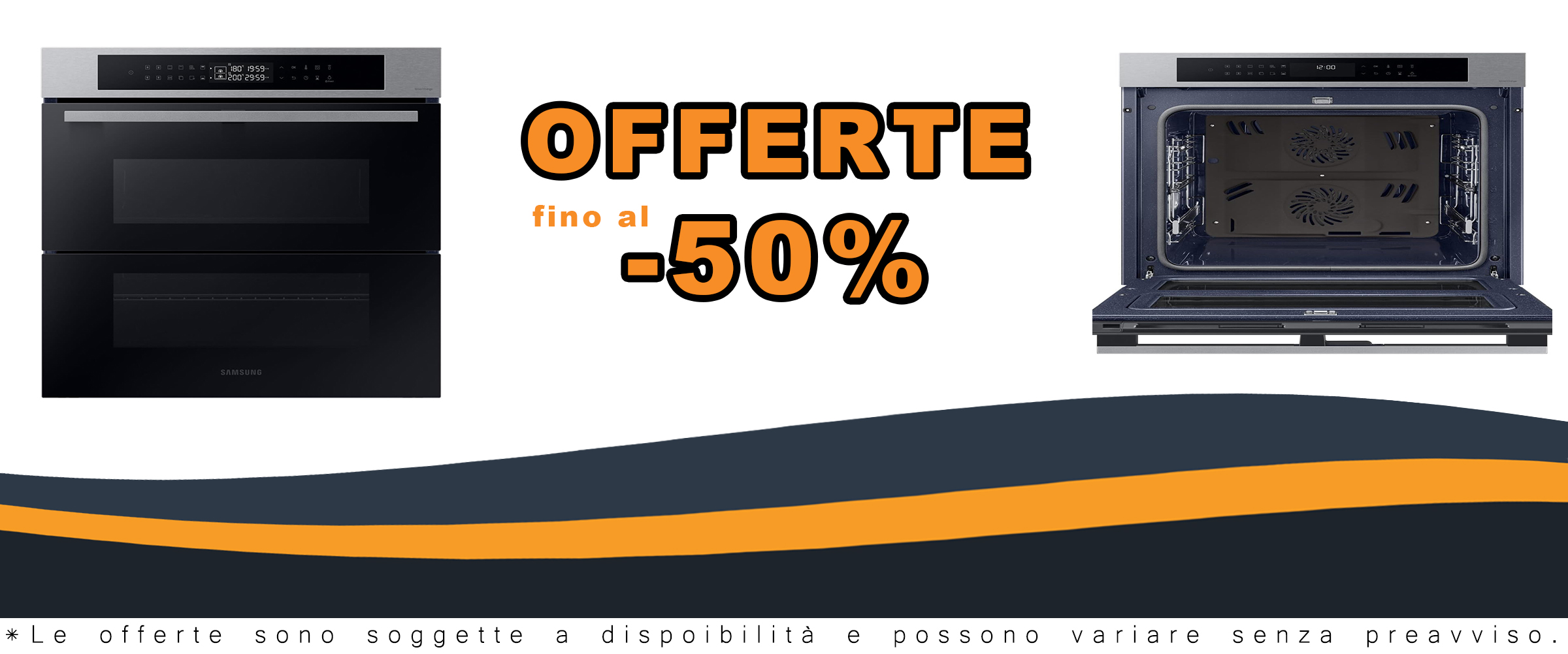 Forno Samsung ad incasso NV7B4340UBS con display LED e funzione Dual Cook Flex