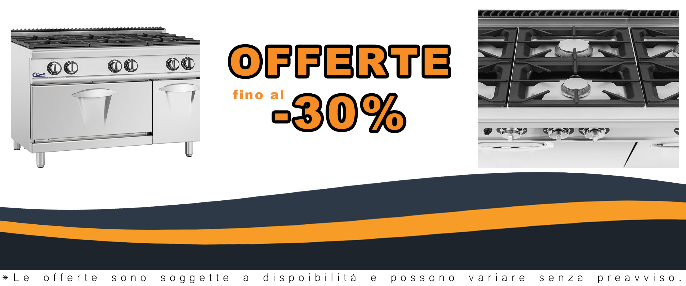 Royal Catering Fornello a gas professionale con sconti esclusivi  
