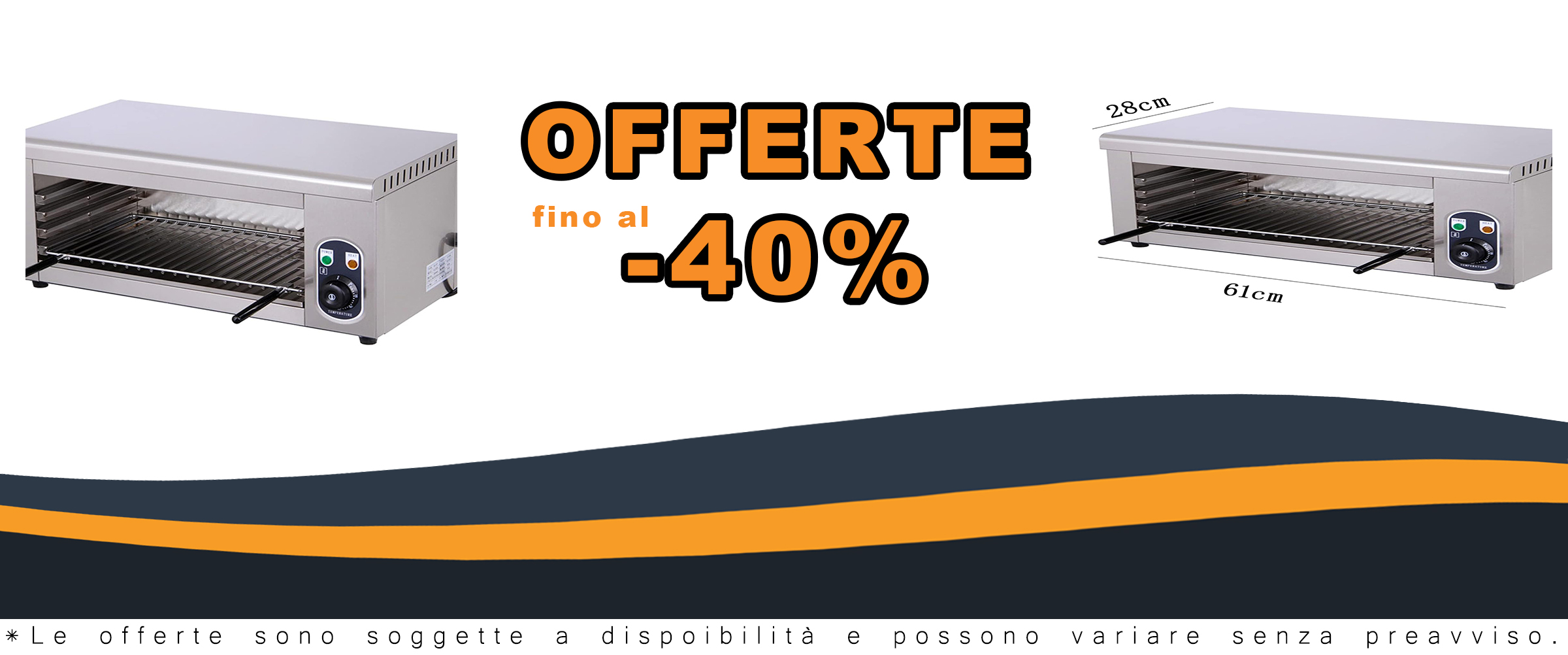Forno professionale a convezione da 2000 W con codici sconto