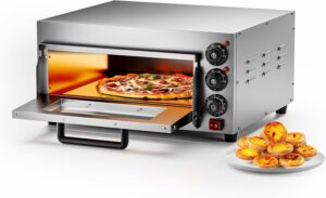 Forno pizza elettrico Wiltec con pietra refrattaria, potente e compatto  
