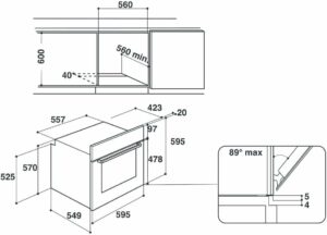 Forno Indesit IFW 4534 H BL Nero, 71L, Classe A, Codice Sconto  