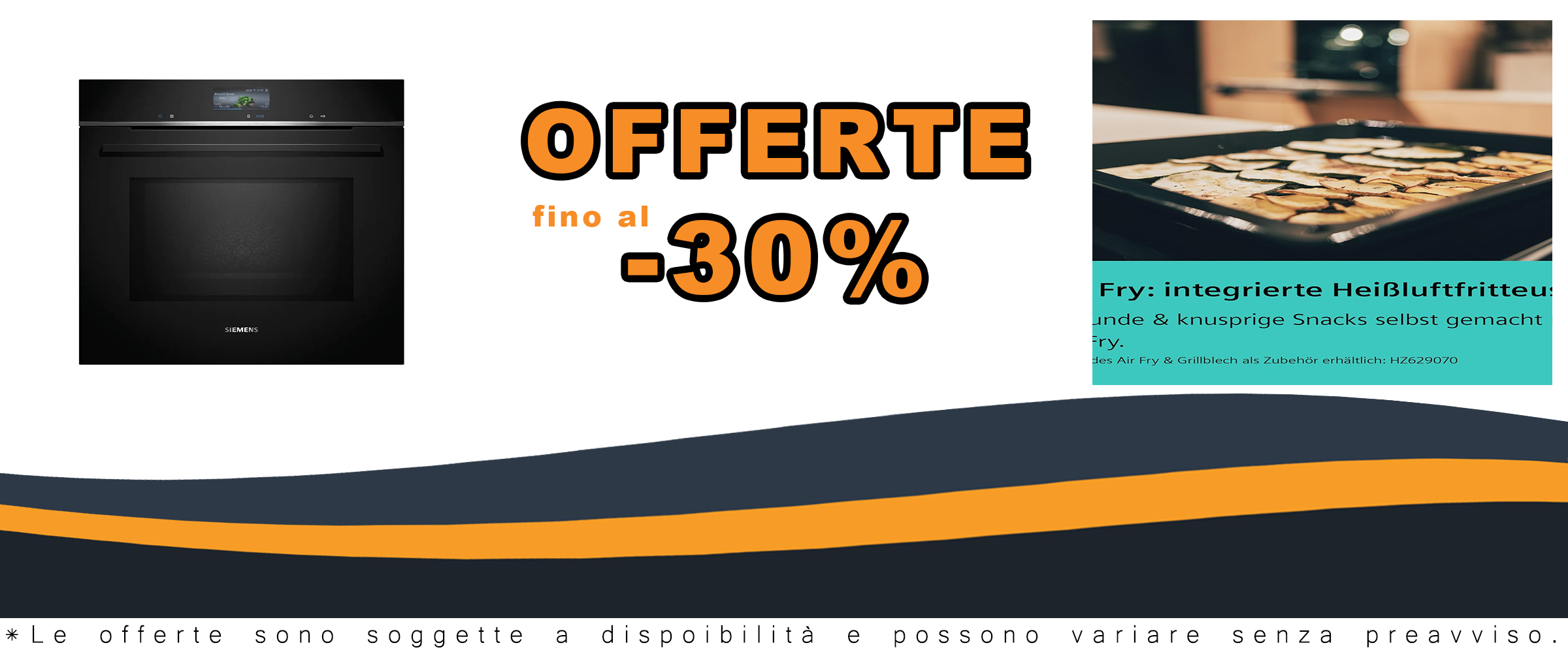 Forno Siemens HM736GAB1 iQ700 nero autopulente con codici sconto