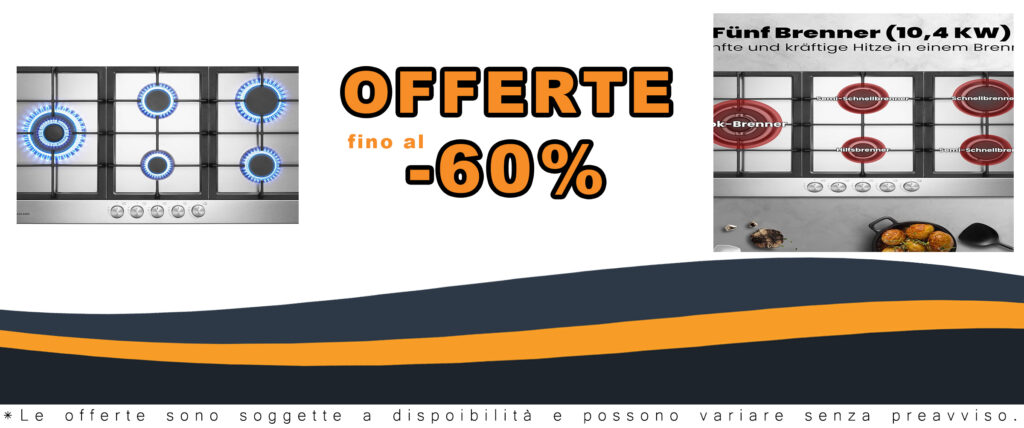 Piano cottura GASLAND GH2905SS1FC in acciaio inox, 5 fuochi con bruciatore wok