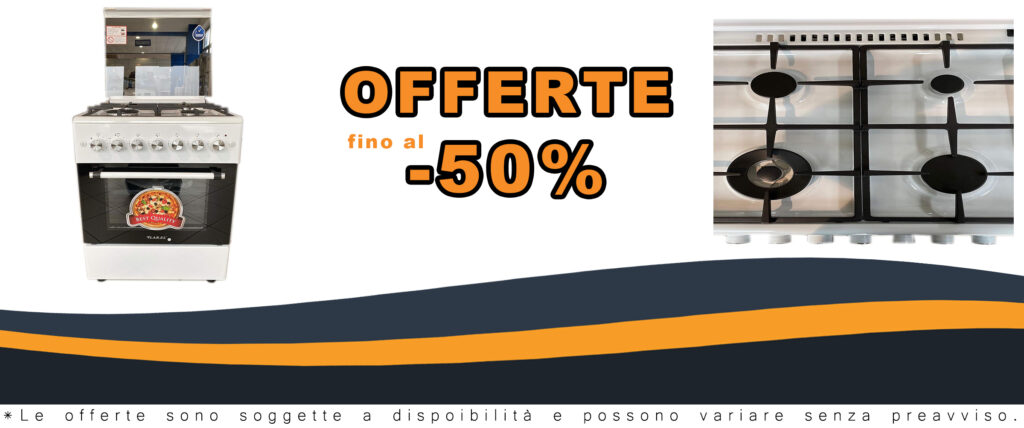 CUCINA 60x60 LAREL 4 Fuochi con forno elettrico ventilato e griglie in ghisa