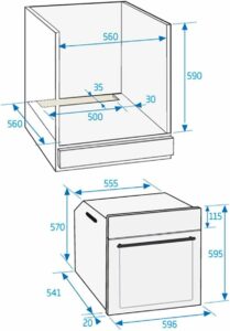 Forno elettrico Beko BIGT21100X in acciaio inossidabile nero